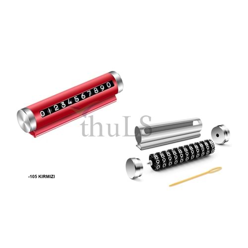 NUMARATİK DÖNERLİ METAL -105 KIRMIZI
