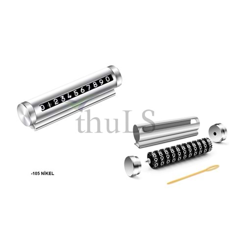 NUMARATİK DÖNERLİ METAL -105 GÜMÜŞ