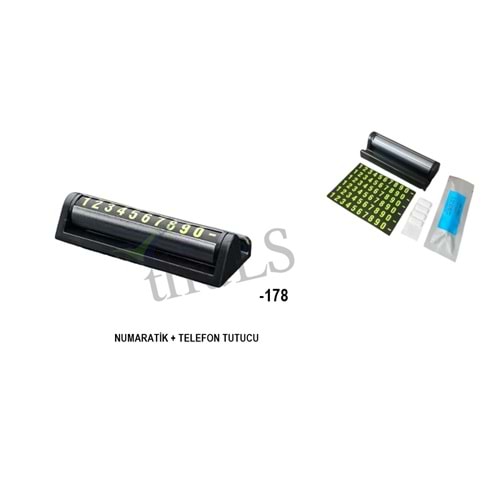 NUMARATİK -178 LÜX KARTLIK SİYAH FÜME