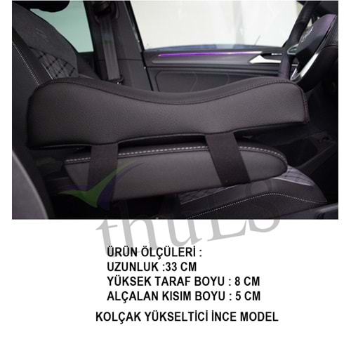 KOLÇAK YÜKSELTİCİ İNCE MODEL SİYAH