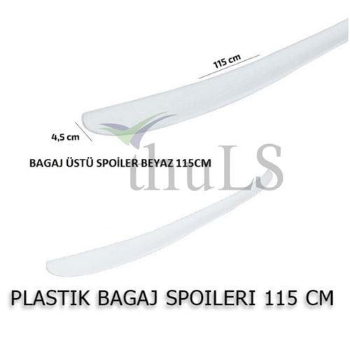 3M PLASTİK SPOILER SAL.BEYAZ 115 CM.