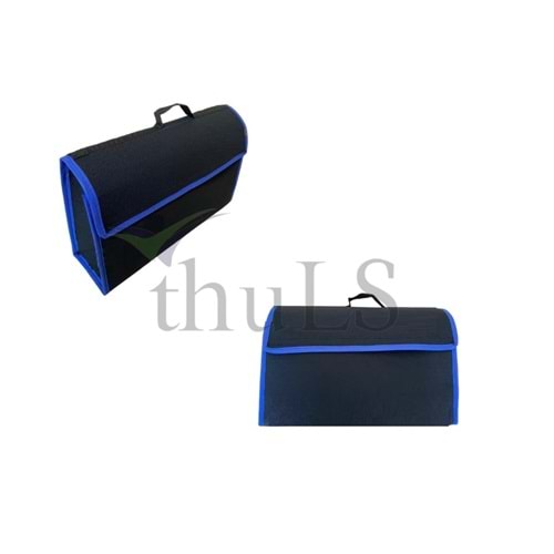 BAGAJ ÇANTASI AVADANLIK SİYAH-MAVİ ŞERİTLİ