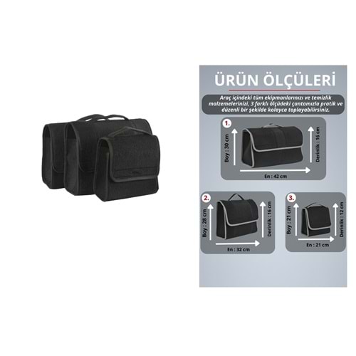 THULS BAGAJ ÇANTASI 3Ü SET SİYAH