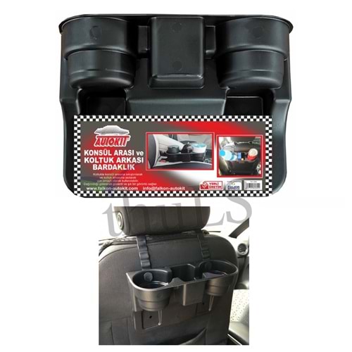 AUTOKIT KOLTUK ARK.BARDAKLIK ORGANİZER YENİ SİYAH