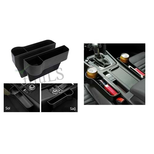 KOLTUK ARASI 2Lİ ORGANİZER ABS SİYAH