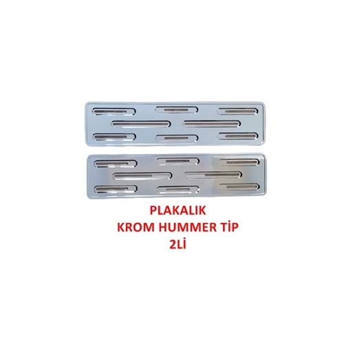 PLAKALIK HUMMER MODEL NIKELAJ 2Lİ SLM-