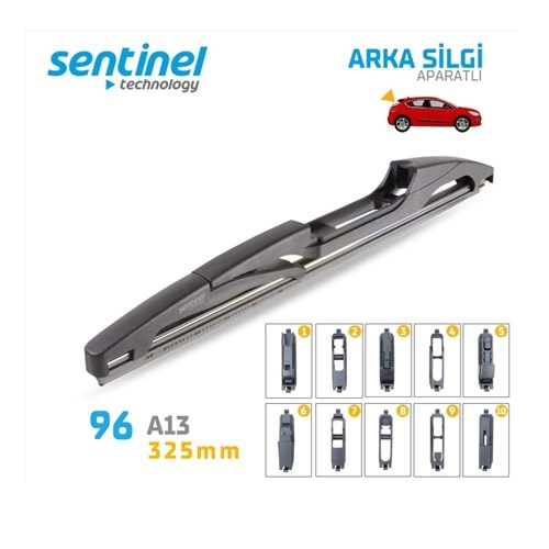 SENTINEL ARKA SİLECEK APARATLI 32,5 CM.