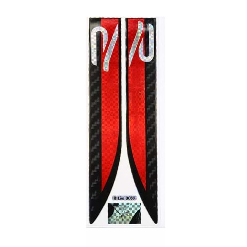 3D CAR STICKER R KIRMIZI-SİYAH