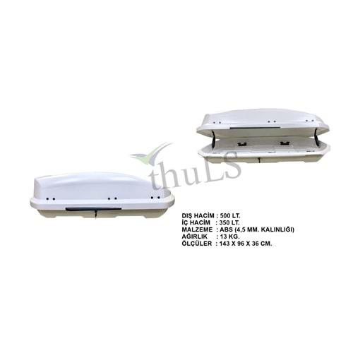 PORTBAGAJ 500 LT. TOMBUL BEYAZ