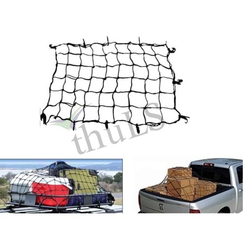 BAGAJ FİLESİ AĞ MODEL SİYAH BÜYÜK BOY 120X80 CM.