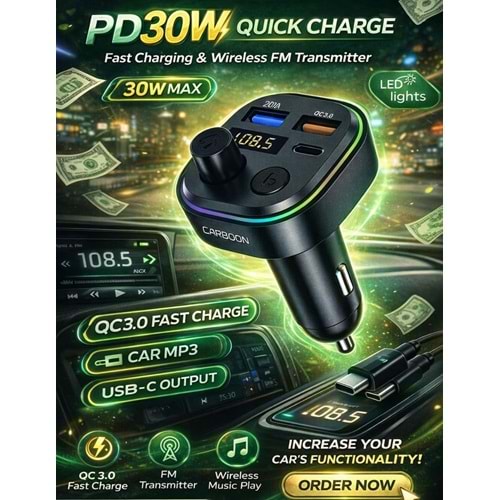 CAR WIRELESS MP3 TRANSMITTER MS-C41