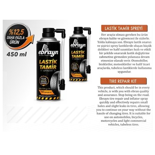 EBRAYN LASTİK TAMİR KİTİ 450 ML.