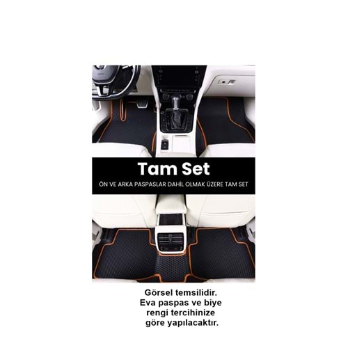 TOYOTA COROLLA BENZİNLİ HB (2019 2025) EVA İÇ PASPAS TAKIMI (METAL TOPUKLUK DAHİL)