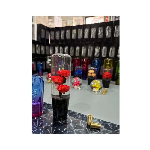 VİTES TOPUZU VT07 15 CM KIRMIZI GÜLLÜ