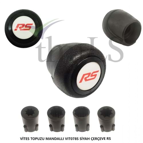 VİTES TOPUZU MANDALLI -78 RS SİYAH ÇERÇEVE