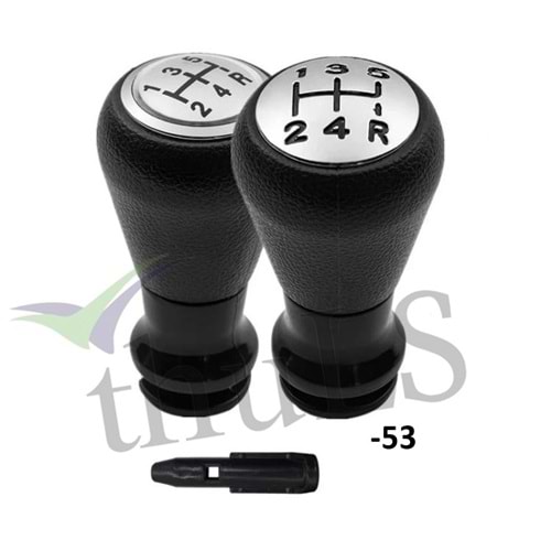 VİTES TOPUZU -53 YUVARLAK AP SİYAH-KROM