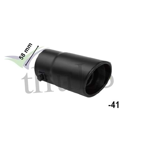 EGZOZ UCU -41 MAT SİYAH 58 MM.