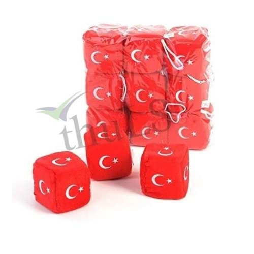 PELUŞ ZAR TÜRK BAYRAĞI 12Lİ PAKET