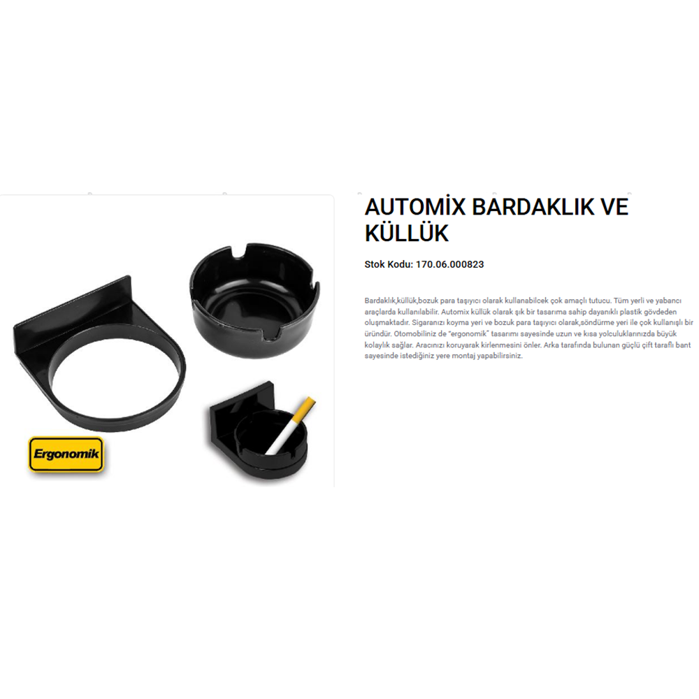 AUTOMIX KÜLLÜK KISA BARDAKLIKLI