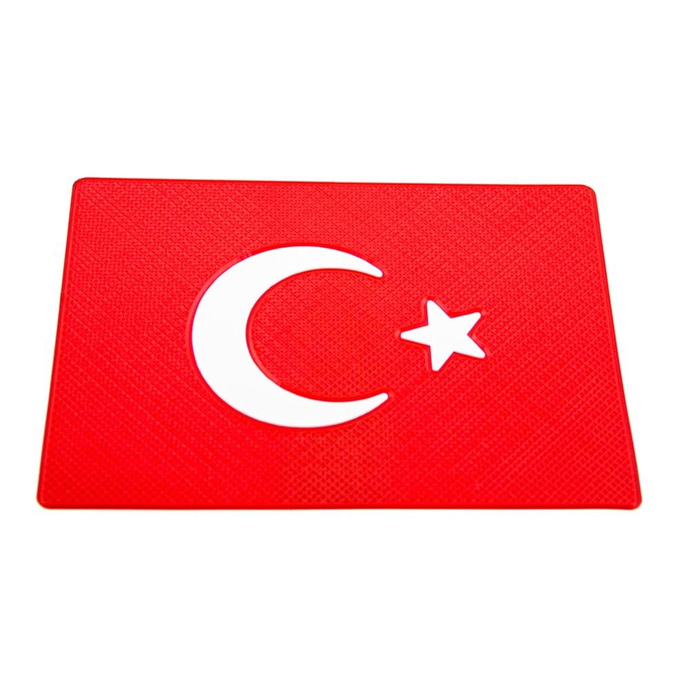 KAYDIRMAZ PED TÜRK BAYRAĞI KIRMIZI-BEYAZ