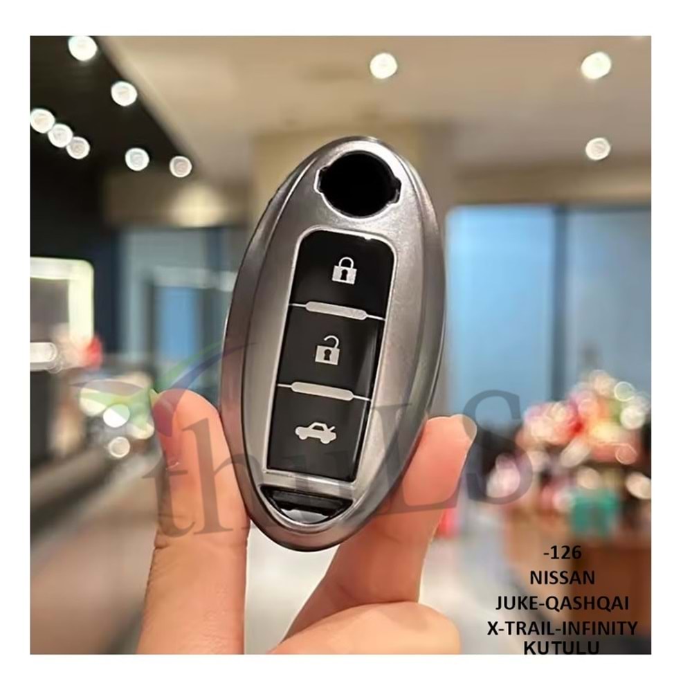 GRİ ANAHTAR KILIFI KUTULU PNT-126 (NISSAN JUKE-QASHQAI-XTRAIL)