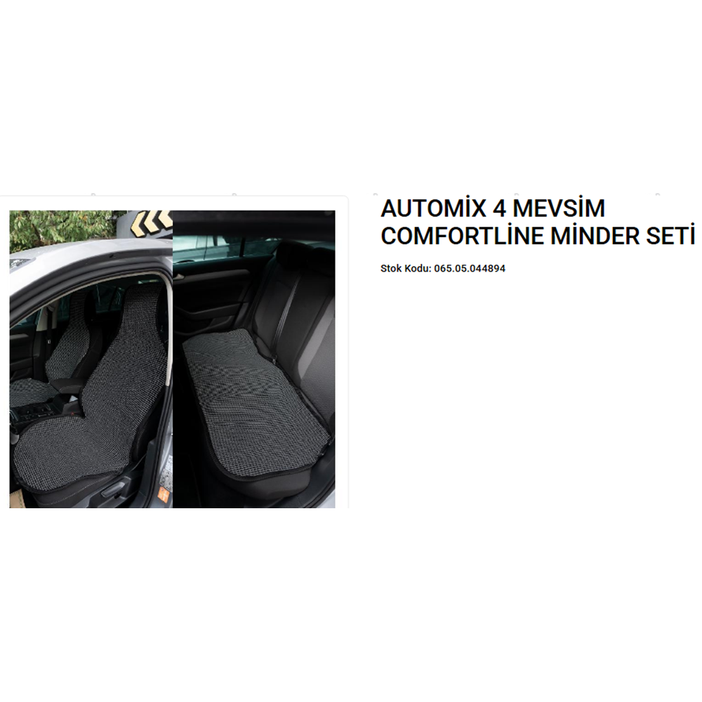 AUTOMIX 4 MEVSİM COMFORTLINE MİNDER SİYAH-FÜME