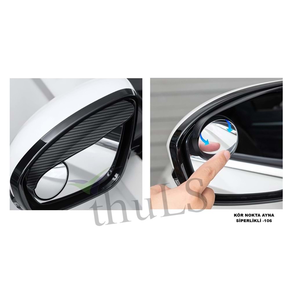 KÖR NOKTA AYNALI AYNA SİPERLİK 2Lİ -106 SİYAH