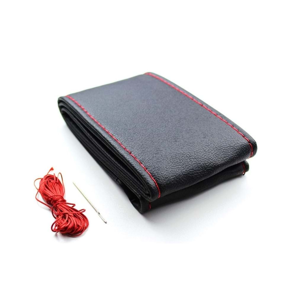 DİKME D.KILIFI PEDLİ DÜZ SİYAH KIRMIZI İPLİ