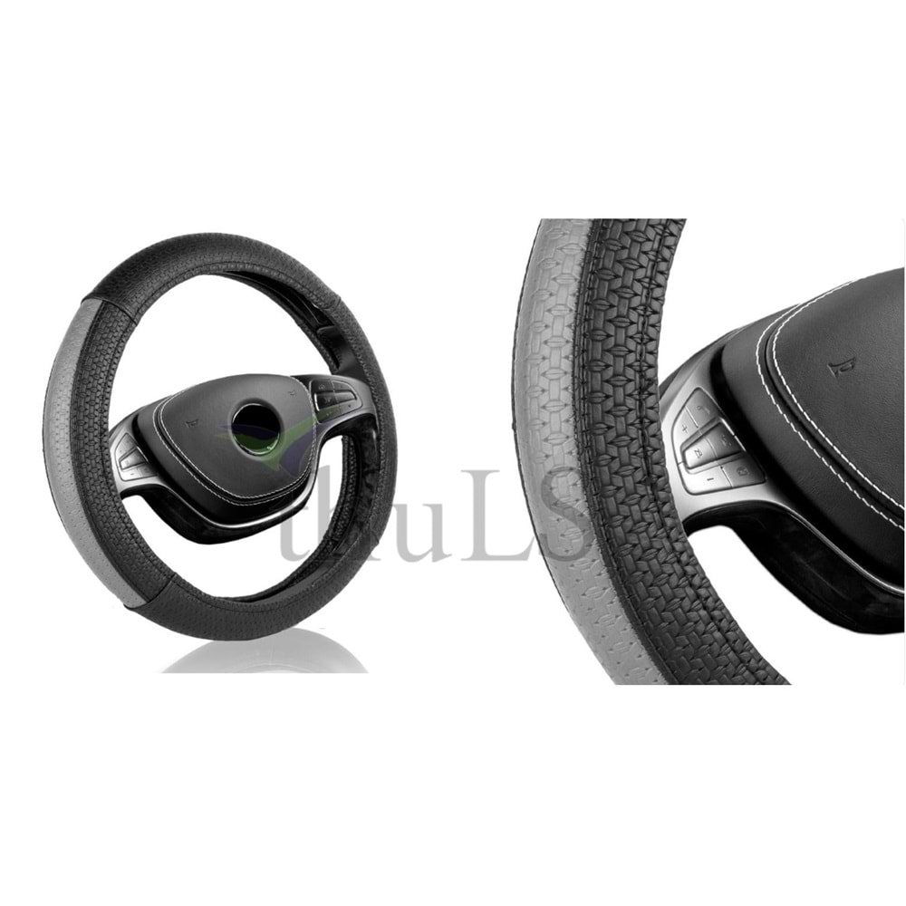 DİREKSİYON KILIFI AUTOMIX -3091 HASIR GRİ-SİYAH