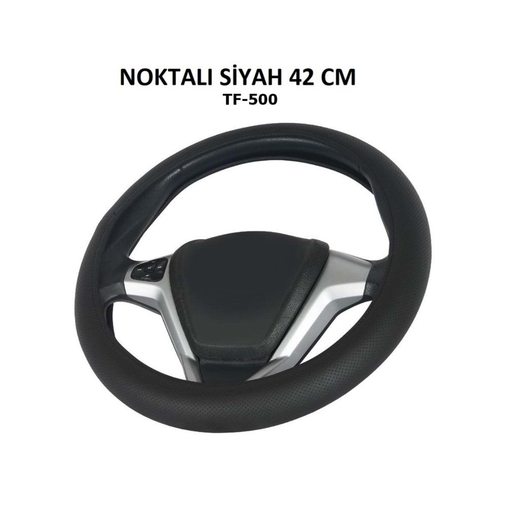 DİREKSİYON KILIFI GEÇME 42 CM. LF-500 NOKTALI SİYAH