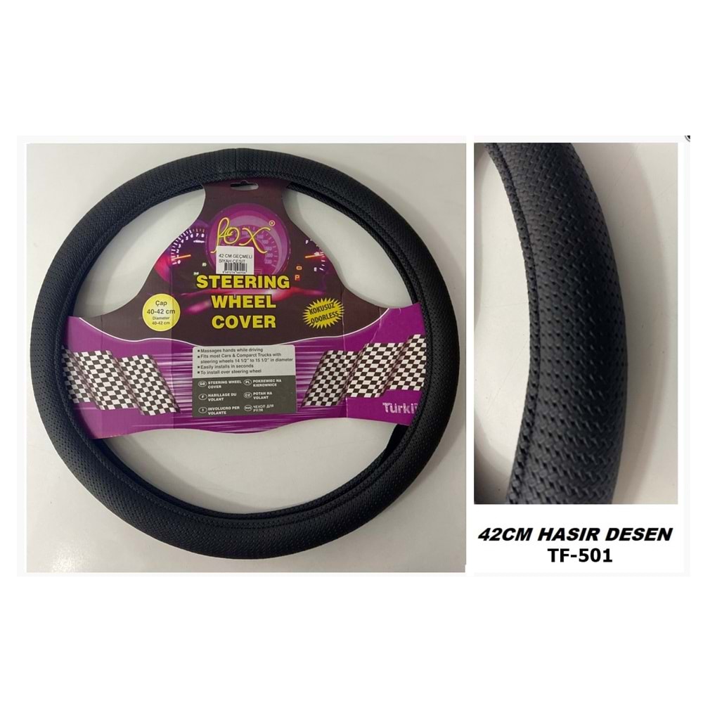 DİREKSİYON KILIFI GEÇME 42 CM. LF-501 HASIR DESEN