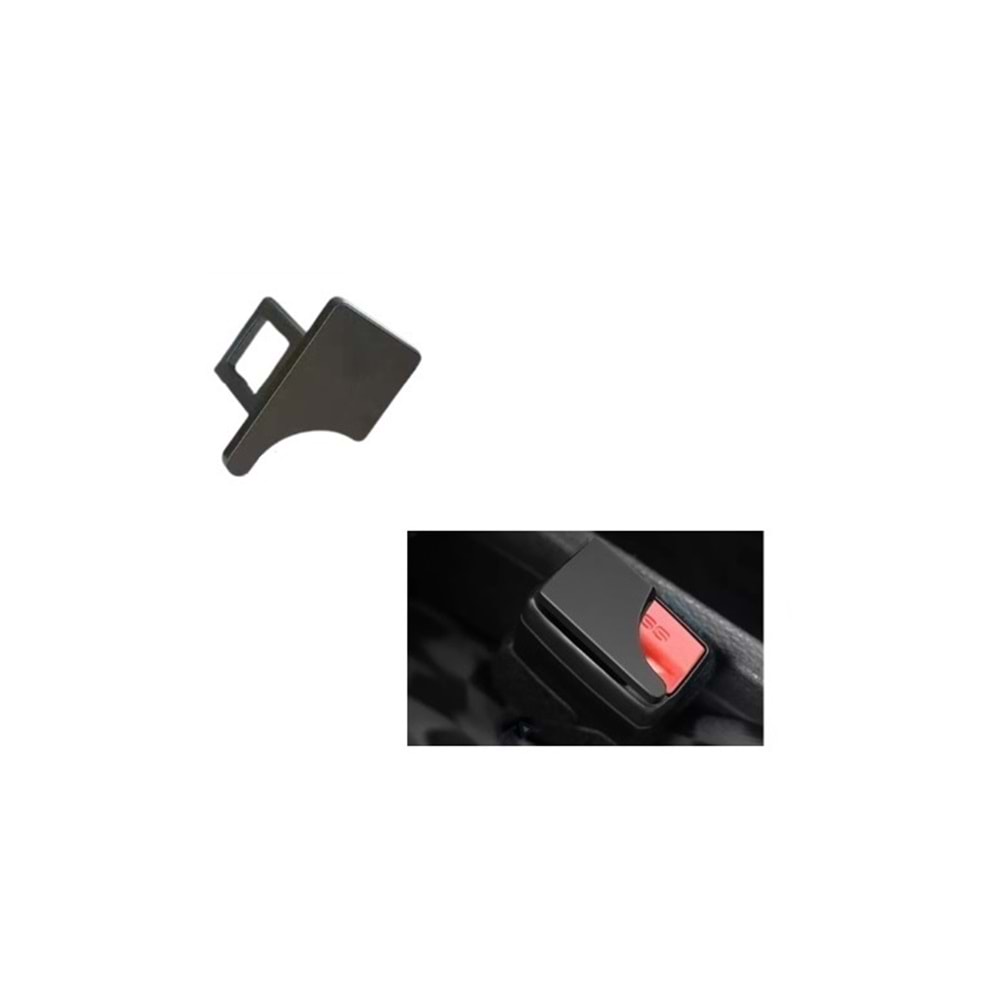 EMNİYET KEMER KAPAK TOKASI SİYAH PLASTİK