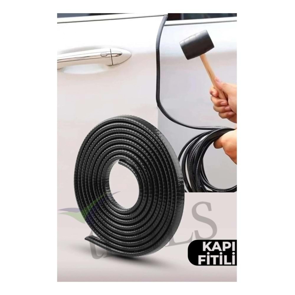 KAPI KORUMA FİTİLİ SİYAH KALIN OS- 5 MT.