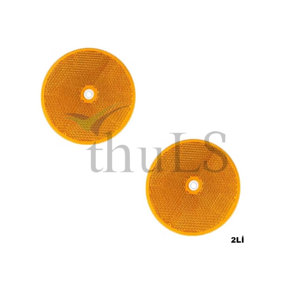 REFLEKTÖR VİDALI YUVARLAK 2Lİ SARI