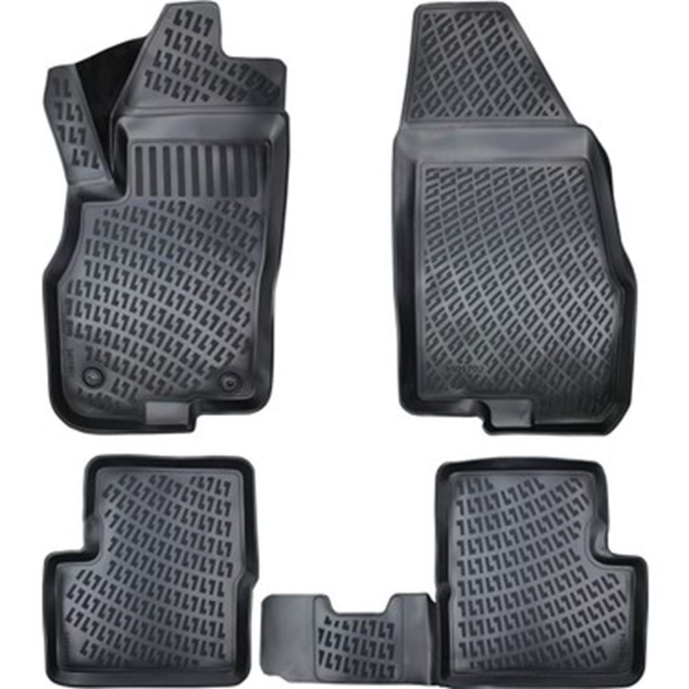 FIAT GRANDE PUNTO-EVO 2010- 3D PASPAS SİYAH