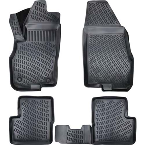 FIAT GRANDE PUNTO-EVO 2010- 3D PASPAS SİYAH