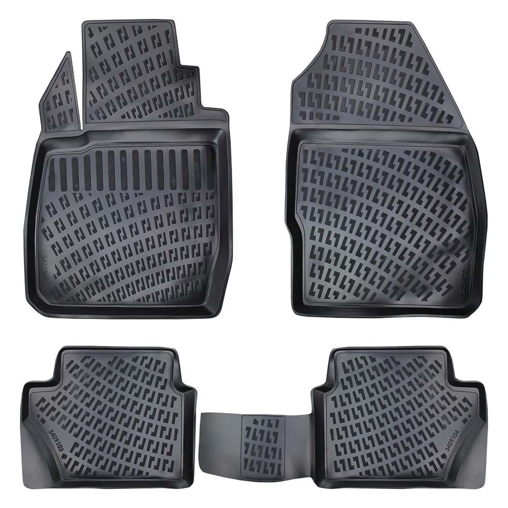 FORD FIESTA 2002-2009 3D PASPAS SİYAH