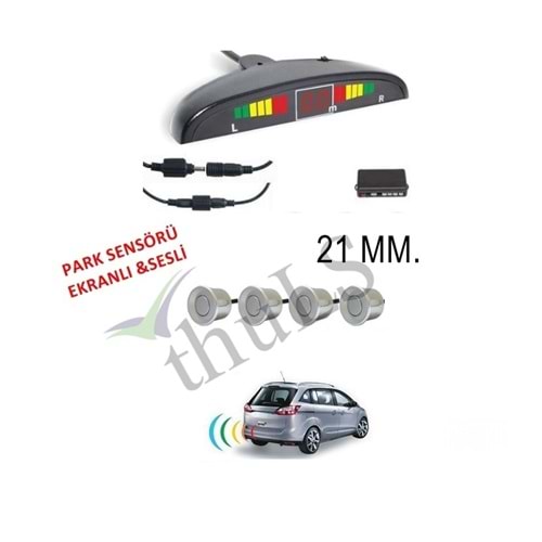 PARK SENSÖRÜ -81 21 MM. EKRANLI SESLİ GRİ