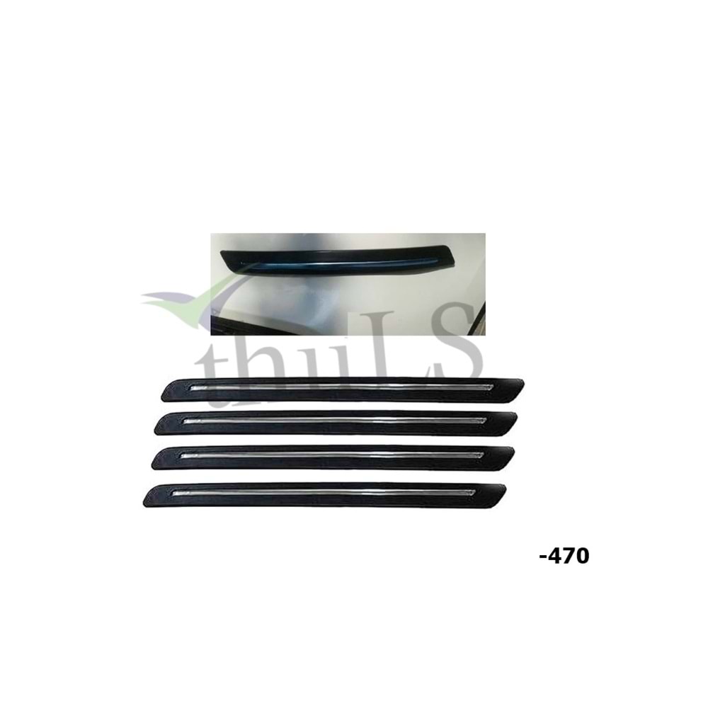 TAMPON KORUYUCU -470 SİYAH KROM ŞERİTLİ