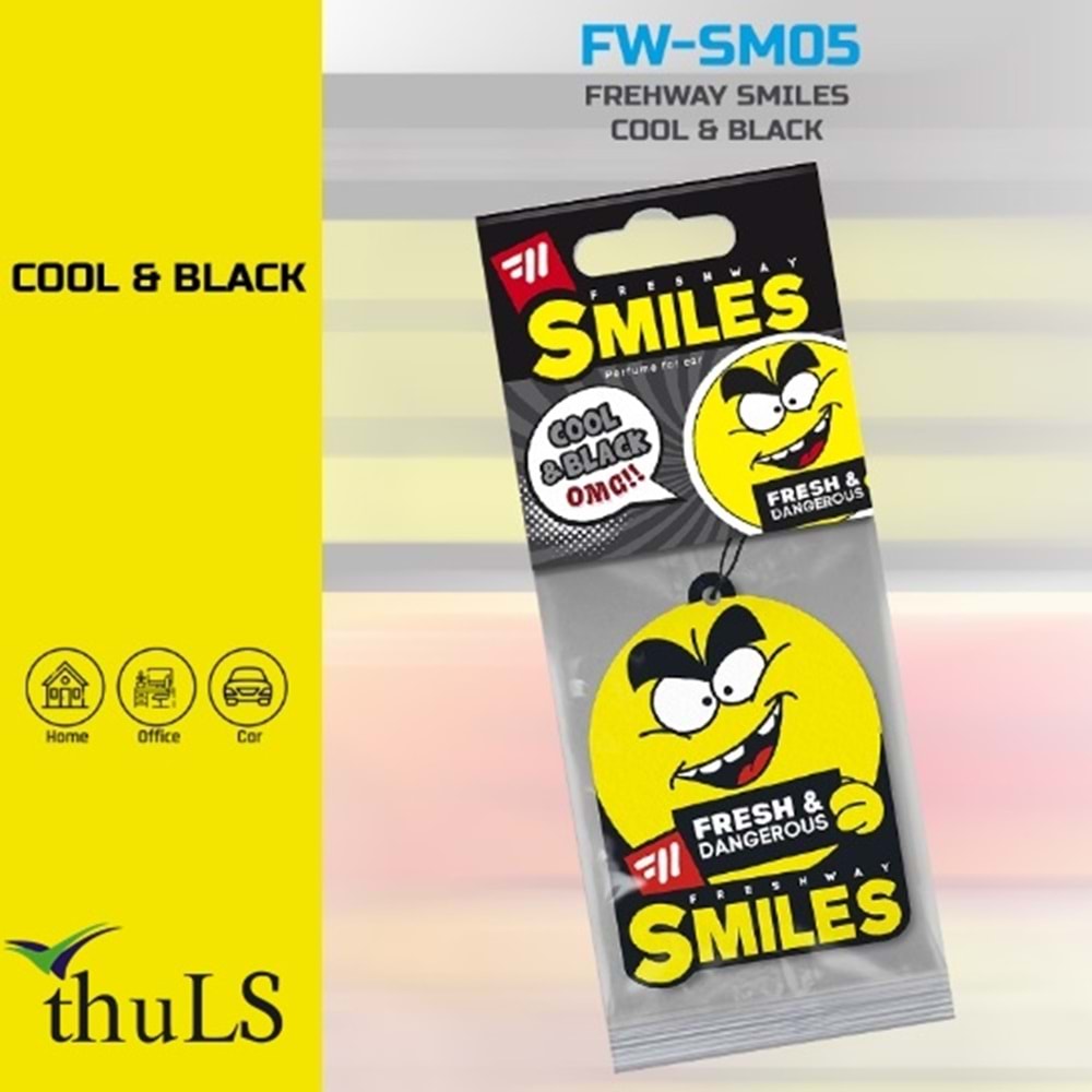 DRY SMILE KAĞIT KOKU SM-05 COOL & BLACK