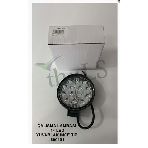 ÇALIŞMA LAMBASI 14 LED -600101 YUVARLAK İNCE TİP