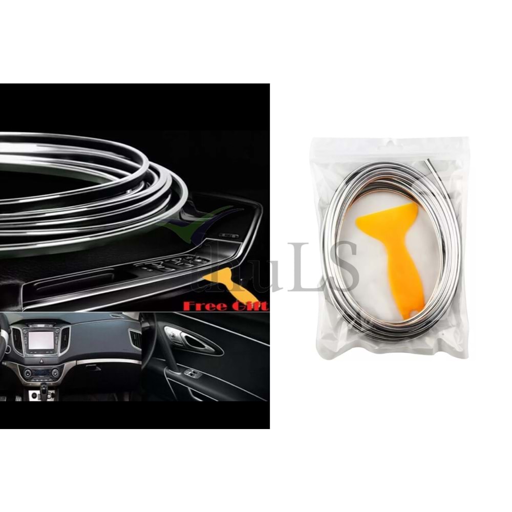 IP NEON IŞIKSIZ KROM TORPİDO GEÇMELİ ŞERİT