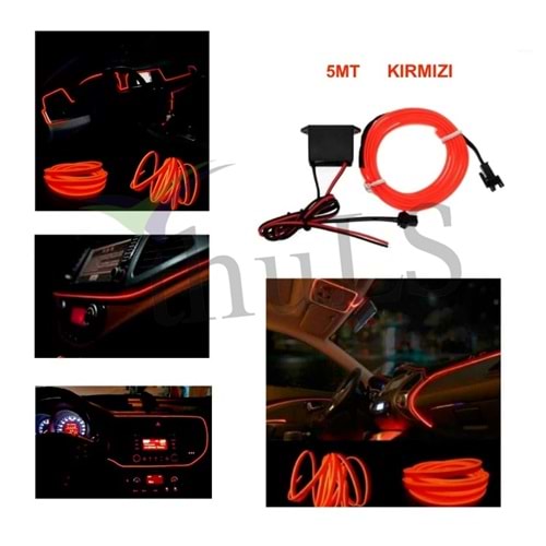 IP NEON IŞIKLI 5 MT. KIRMIZI