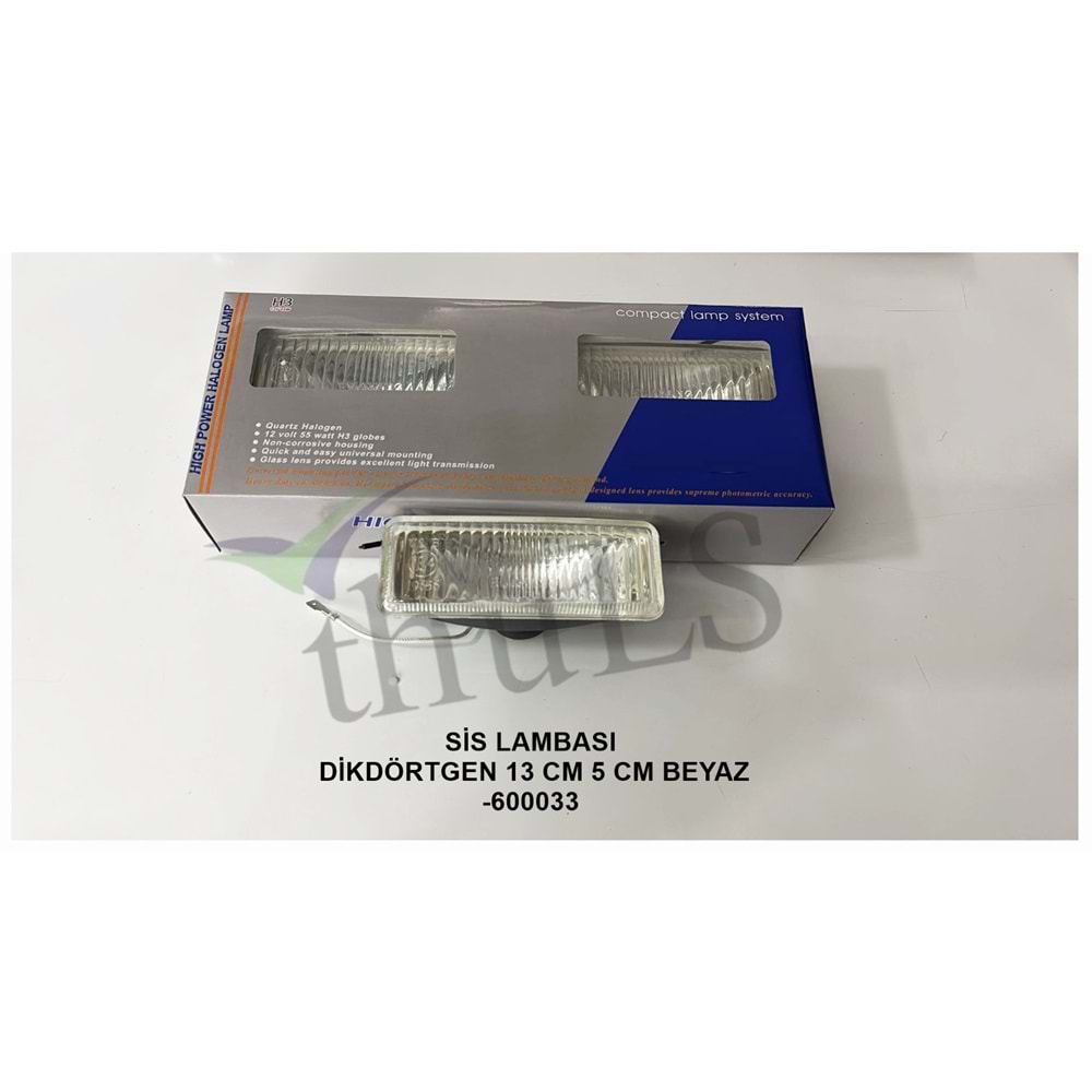 SİS LAMBASI 13 CMX5 CM. -600033 DİKDÖRTGEN BEYAZ