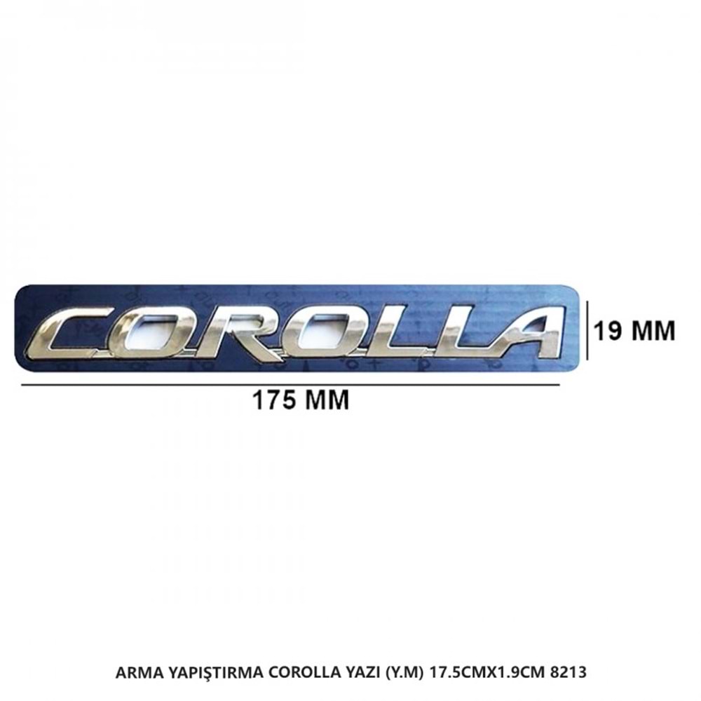 8213 - COROLLA YAZI Y.M