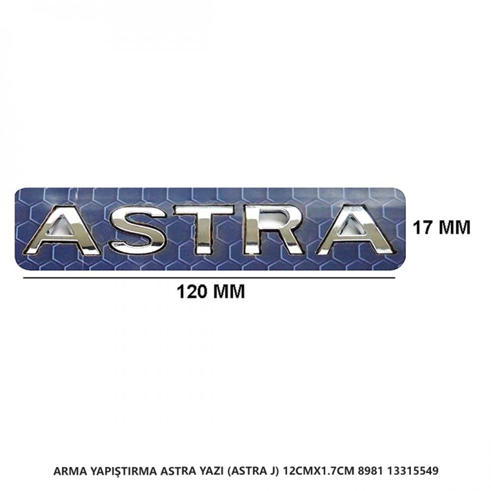 8981- OPEL ASTRA J YAZI