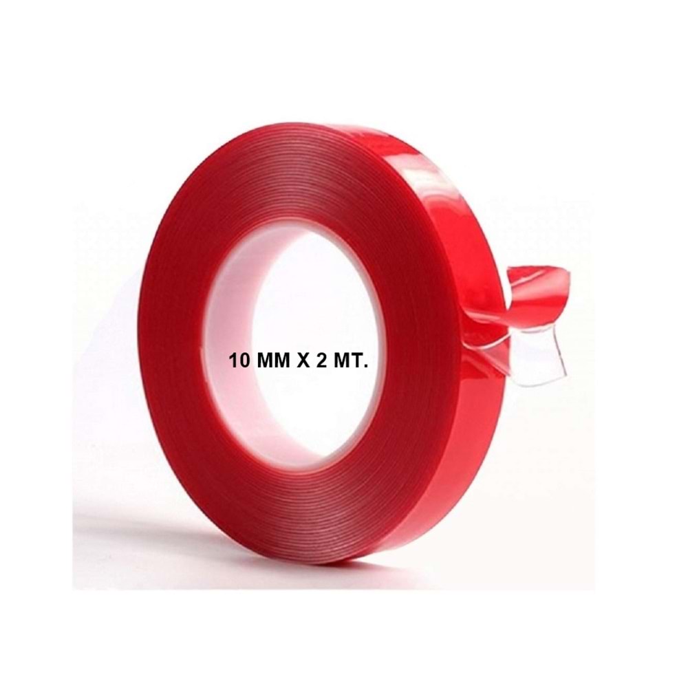 ÇİFT TARAFLI BANT 10 MMX 2 MM.