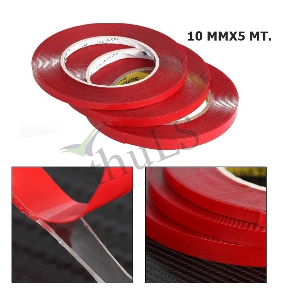 ÇİFT TARAFLI BANT A-10 MM X 5 MT.