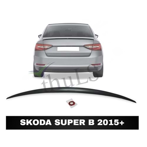 SPOILER SUNPLEKS SKODA SUPER B 2015-2019 PIANO BLACK