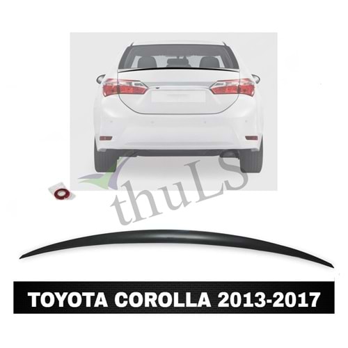 SPOILER SUNPLEKS TOYOTA COROLLA 2013-2017 PIANO BLACK